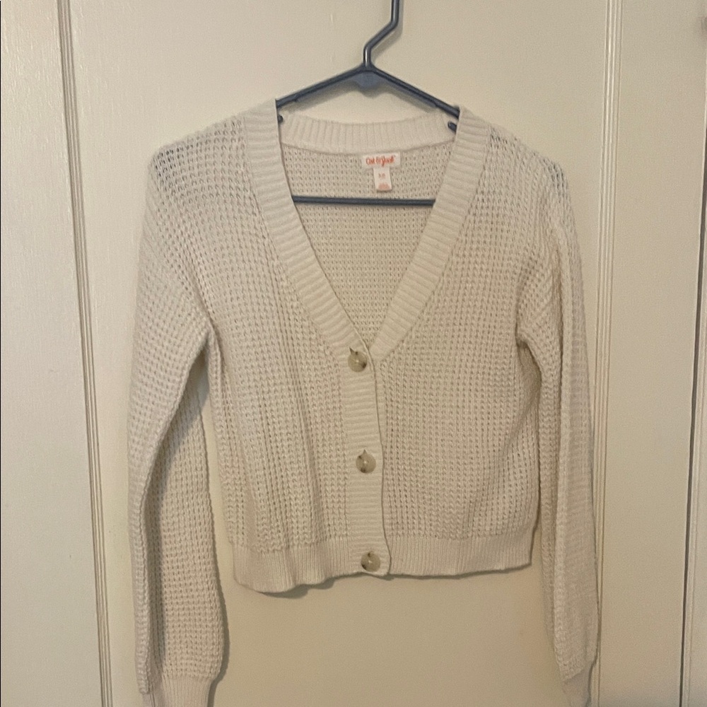 Cat & Jack White Knit Sweater